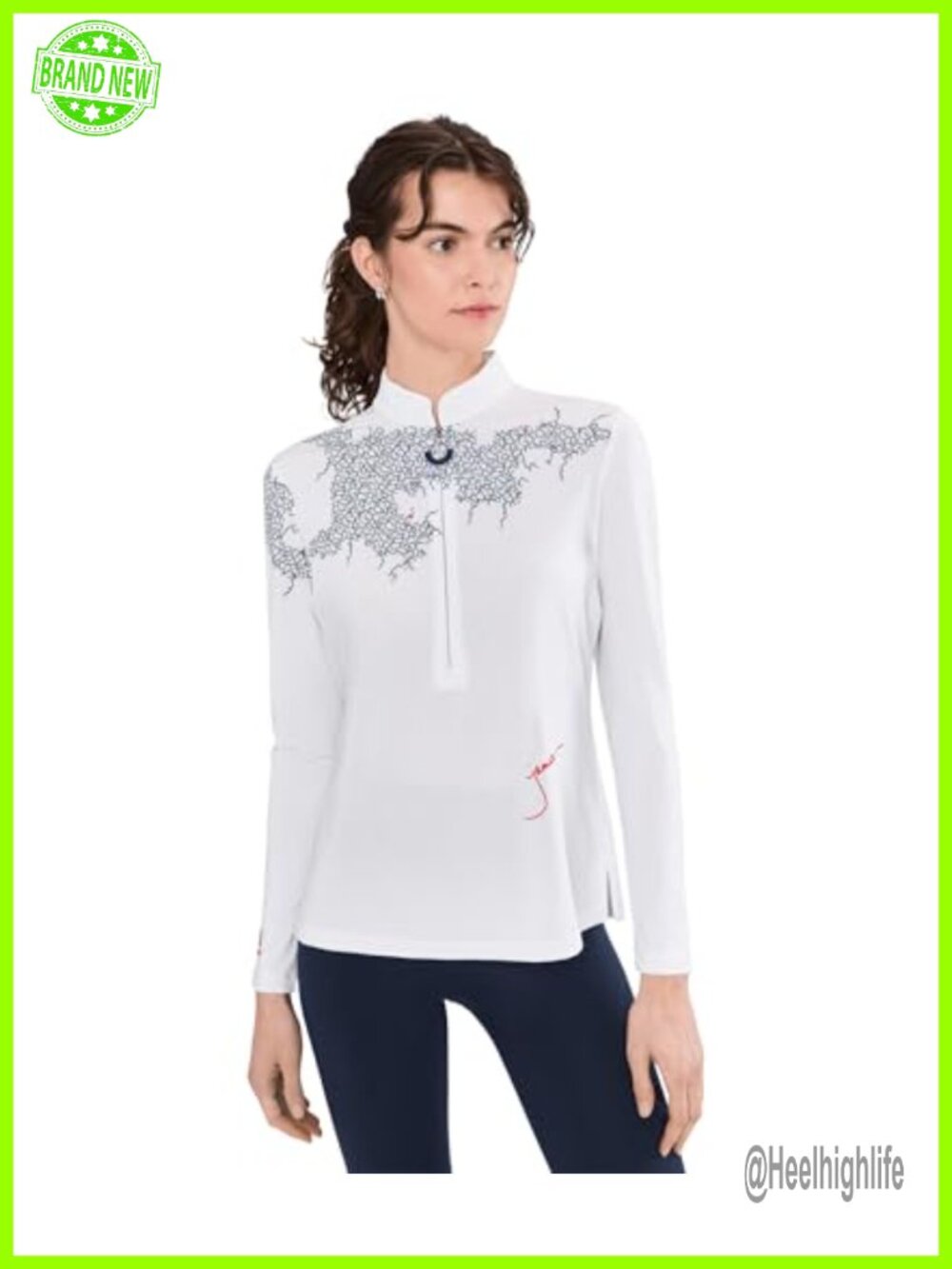 Mock Neck 1/4 Zip Long Sleeve Active Top Lightweight Stretch
